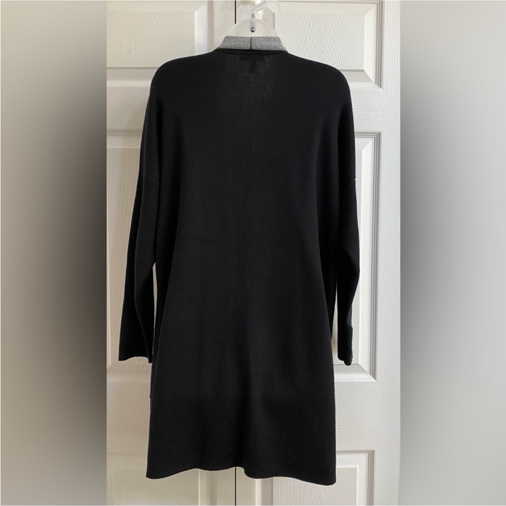 Eileen Fisher Sweater Cardigan Peruvian Cotton Blend Long Shawl Collar Small - Picture 7 of 16